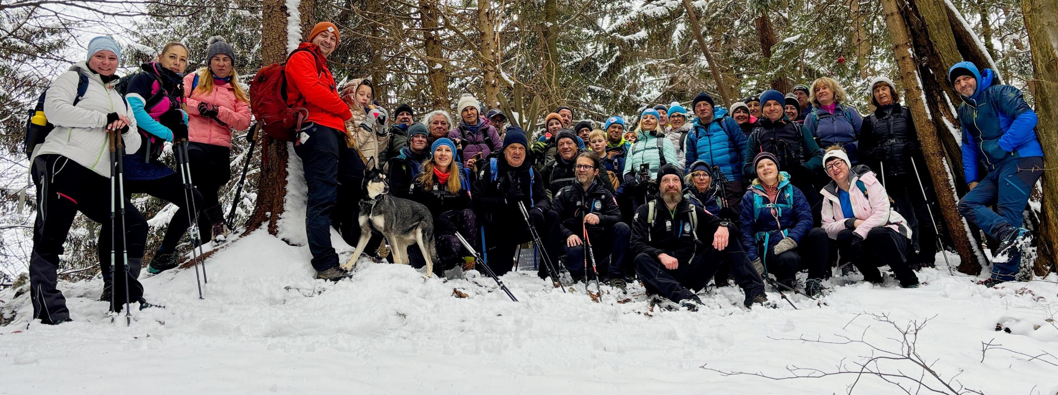 Udeleženci 17. pohoda Topolšica - Sleme